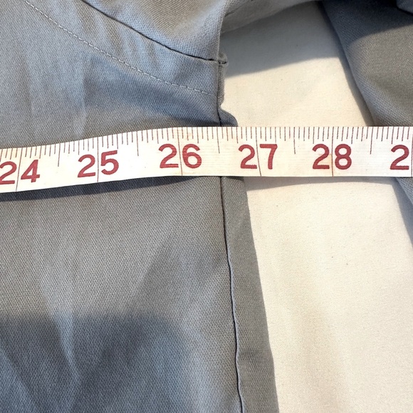 Geoffrey Beene Dress Shirt Cotton Blend Solid Gray Size 18 36/37 - Picture 6 of 7